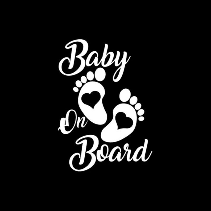 Bébés à bord variant blanc feet