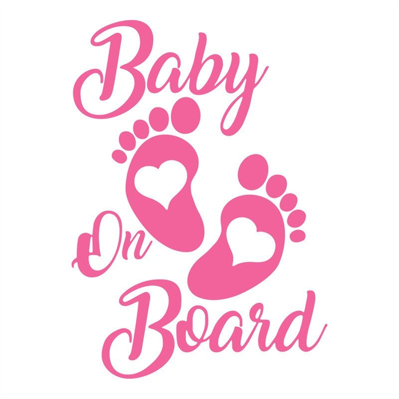 Bébés à bord variant rose feet