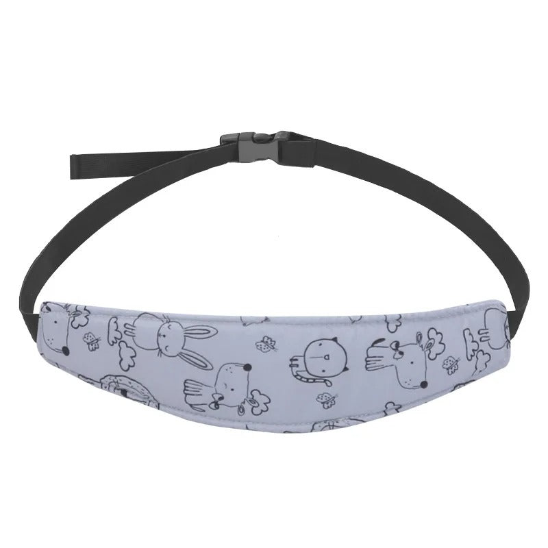 cale tête bébé gris animaux