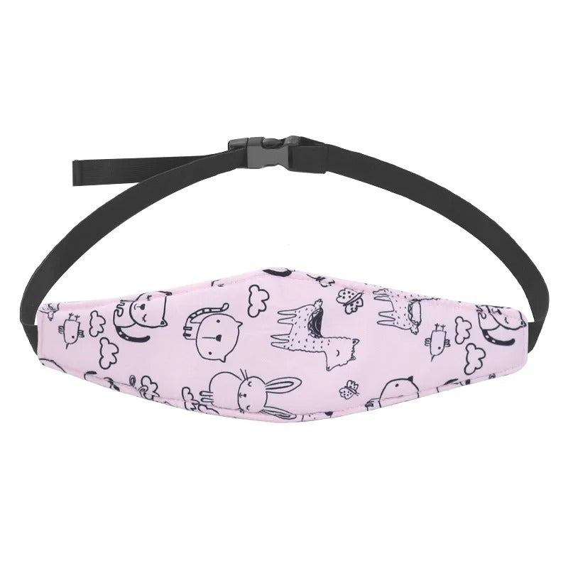 cale tête bébé rose animaux