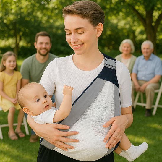 écharpe de portage toute saison bébé