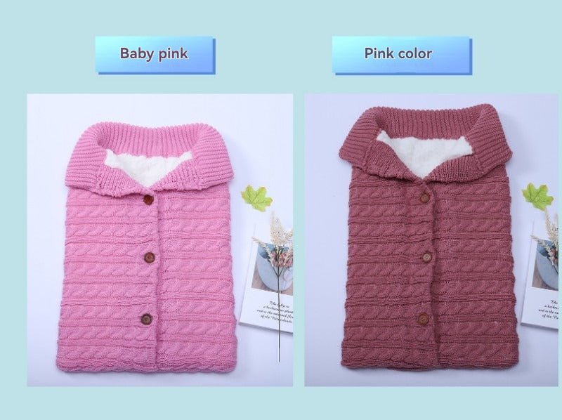 Gigoteuse pour poussette en tricot à boutons pour bébé - Paradis du bébé