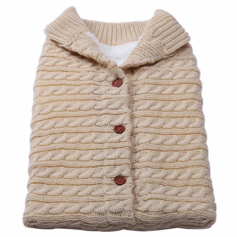 Gigoteuse pour poussette en tricot à boutons pour bébé - Paradis du bébé