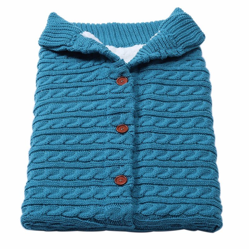 Gigoteuse pour poussette en tricot à boutons pour bébé - Paradis du bébé