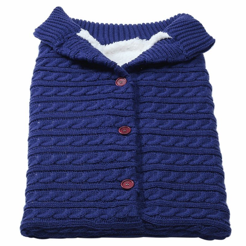 Gigoteuse pour poussette en tricot à boutons pour bébé - Paradis du bébé