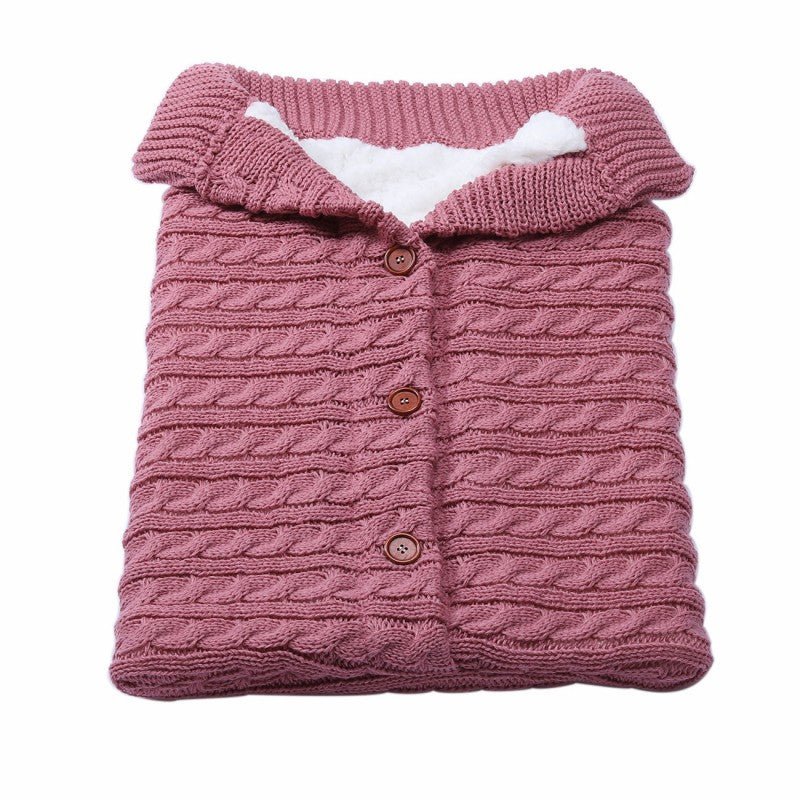 Gigoteuse pour poussette en tricot à boutons pour bébé - Paradis du bébé