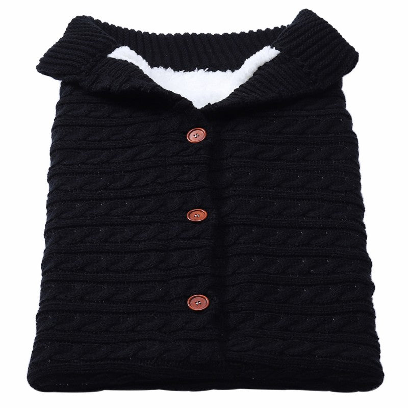 Gigoteuse pour poussette en tricot à boutons pour bébé - Paradis du bébé