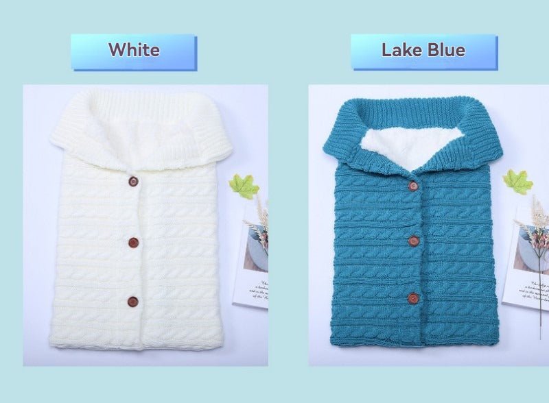 Gigoteuse pour poussette en tricot à boutons pour bébé - Paradis du bébé