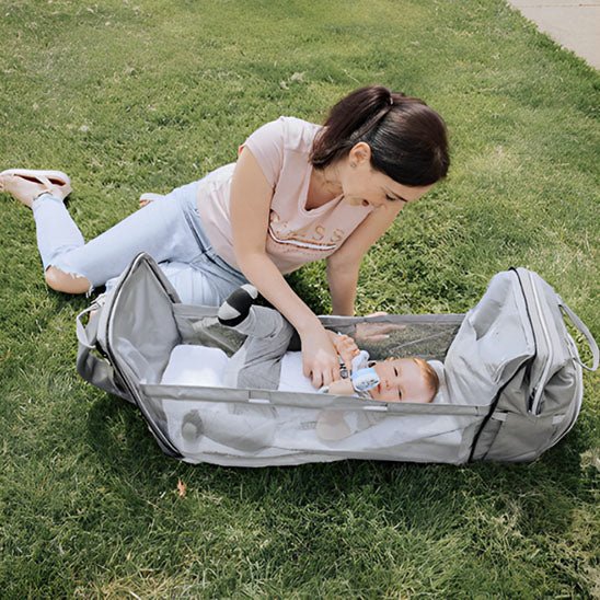 Lit voyage bébé - BigBackpack™ - rose - Paradis du bébé