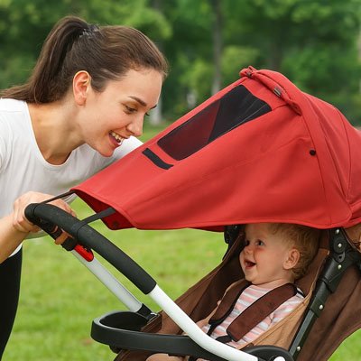 Pare-soleil pour poussette | Protection UPF 50+