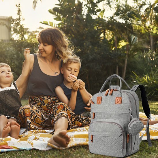 Sac à langer | Multipoches Élégant - Paradis du bébé