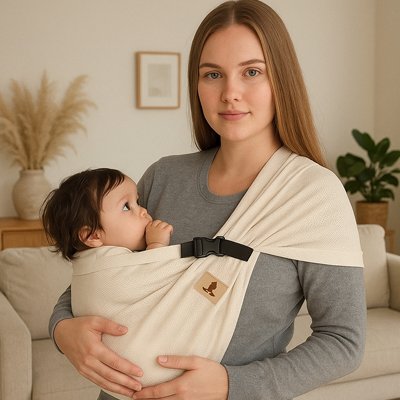 Echarpe de portage beige