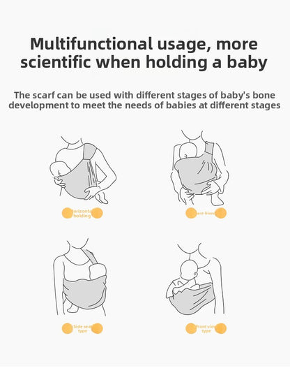 Serviette de dos pour bébé avec différente position