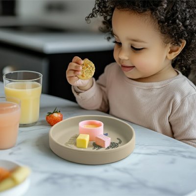 Assiette bebe | Antidérapante - Paradis du bébé