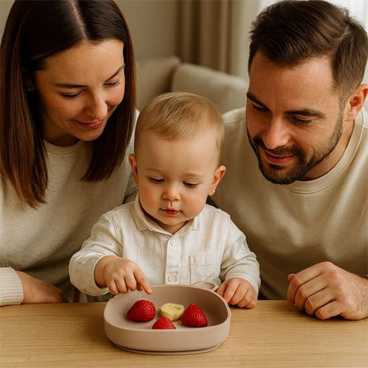 Assiette bébé ventouse | Anti - renversement - Paradis du bébé