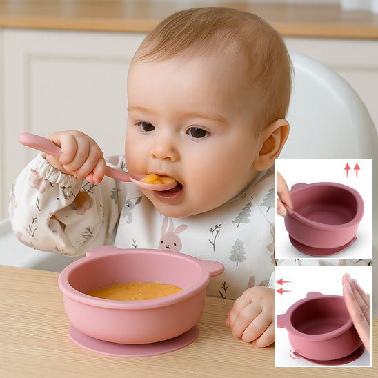 Assiette pour bebe | Antidérapante Ergonomique - Paradis du bébé