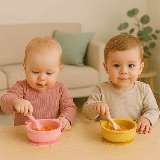 Assiette pour bebe | Antidérapante Ergonomique - Paradis du bébé