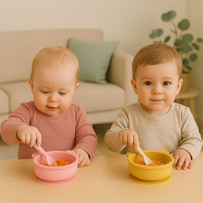 Assiette pour bebe | Antidérapante Ergonomique - Paradis du bébé