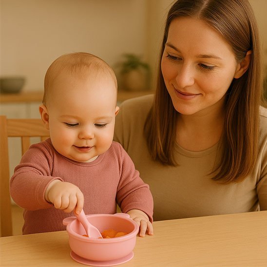 Assiette pour bebe | Antidérapante Ergonomique - Paradis du bébé