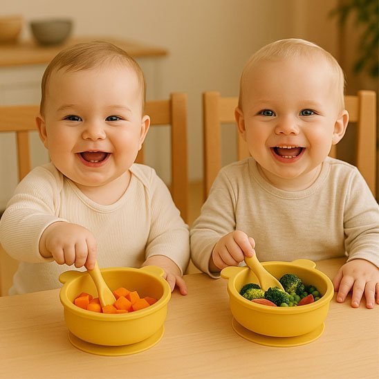 Assiette pour bebe | Antidérapante Ergonomique - Paradis du bébé