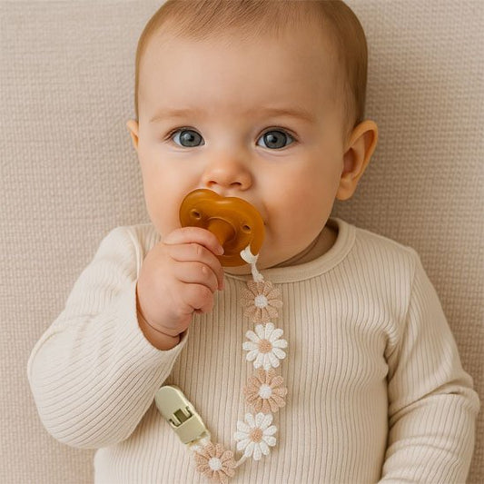 Attache tétine | Fleurie - Paradis du bébé