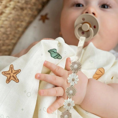 Attache tétine | Fleurie - Paradis du bébé