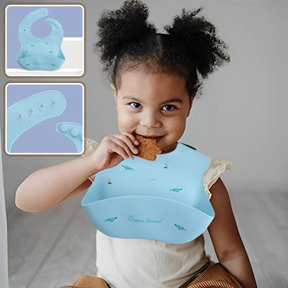 Bavoir bébé | Anti - taches Lavable - Paradis du bébé