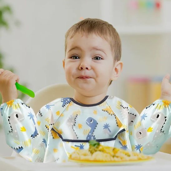 Bavoir manche longue | Imperméable - Paradis du bébé