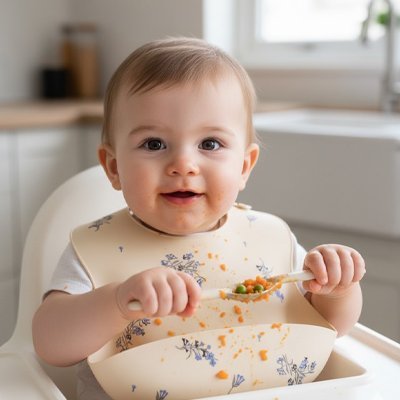 Bavoir silicone | Ultra - Pratique - Paradis du bébé