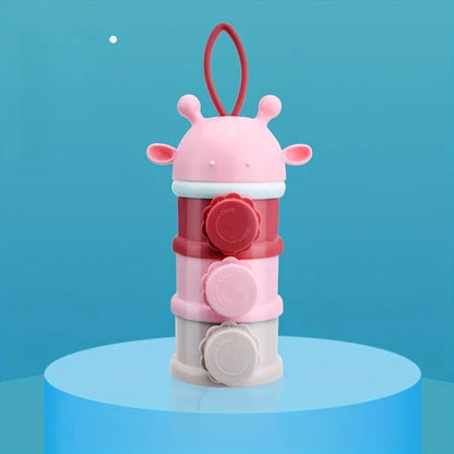 Boîte doseuse lait bébé | 3 compartiments hermétiques - Paradis du bébé