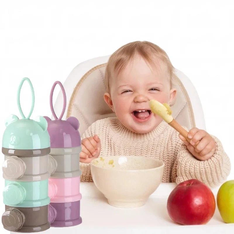 Boite doseuse lait bébé | Compartiments étanches - Paradis du bébé