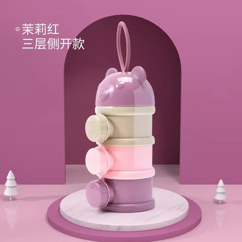 Boite doseuse lait bébé | Compartiments étanches - Paradis du bébé