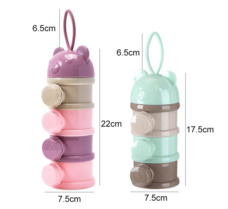 Boite doseuse lait bébé | Compartiments étanches - Paradis du bébé
