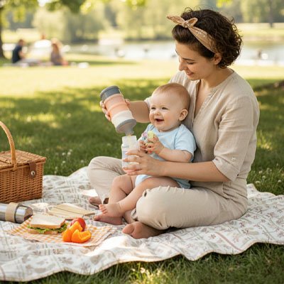 boite doseuse lait compartiments empilables