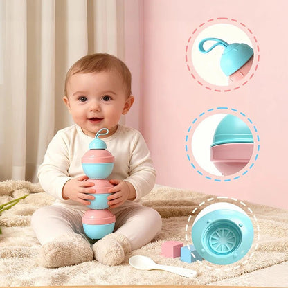 Boite doseuse lait | compartiments hermétiques - Paradis du bébé