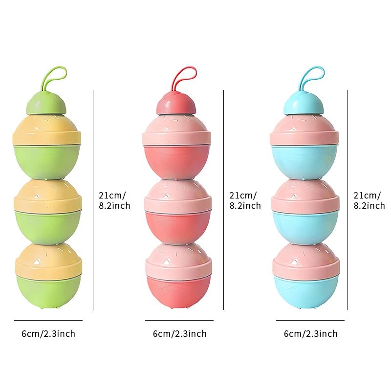 Boite doseuse lait | compartiments hermétiques - Paradis du bébé