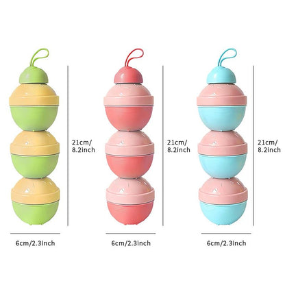 Boite doseuse lait | compartiments hermétiques - Paradis du bébé