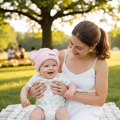 Bonnet bebe | 100% Coton Bio - Paradis du bébé