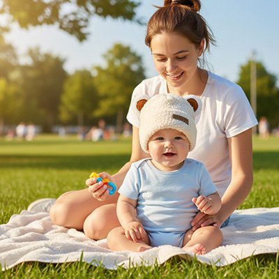 Bonnet bebe | 100% Coton Bio - Paradis du bébé
