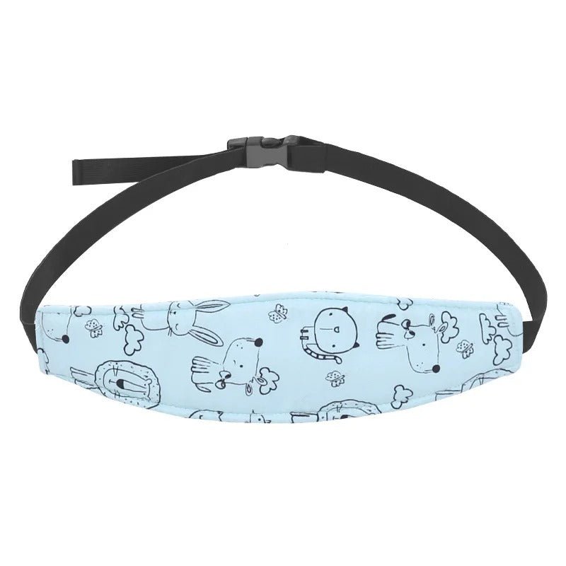 cale tête bebe ergonomique bleu