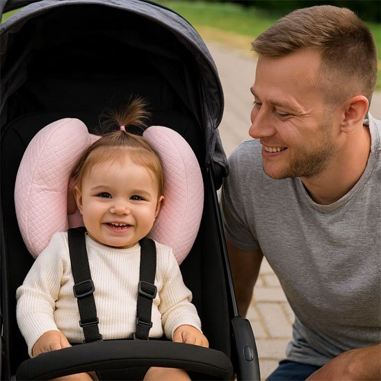 cale tête bébé ergonomique