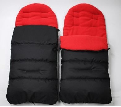 Chancelière poussette Ultra Confort Imperméable rouge