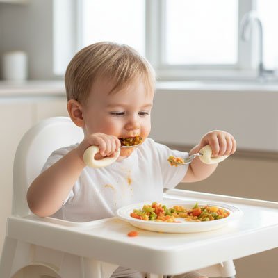 Couvert bébé | Ergonomique - Paradis du bébé