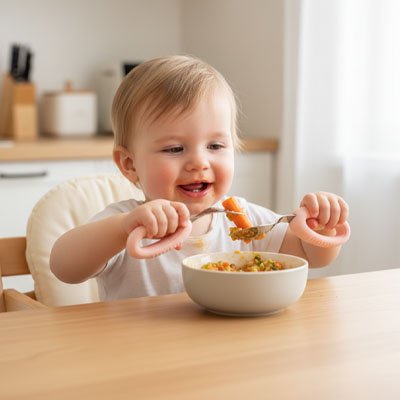 Couvert bébé | Ergonomique - Paradis du bébé