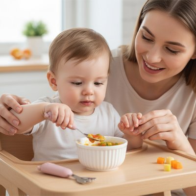 Couvert bébé | Silicone Sécuritaire - Paradis du bébé