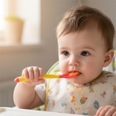 Cuillère bébé | Ergonomique - Paradis du bébé