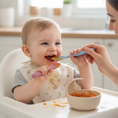 Cuillère bébé | Ergonomique - Paradis du bébé