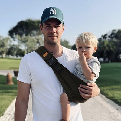 Écharpe de Portage confort ergonomique noir