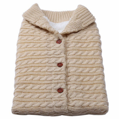 Gigoteuse pour poussette en tricot à boutons pour bébé - Paradis du bébé