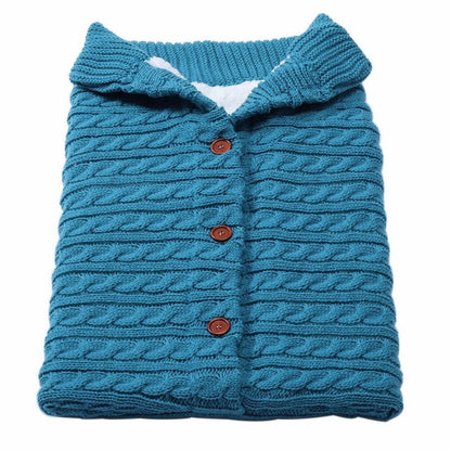 Gigoteuse pour poussette en tricot à boutons pour bébé - Paradis du bébé
